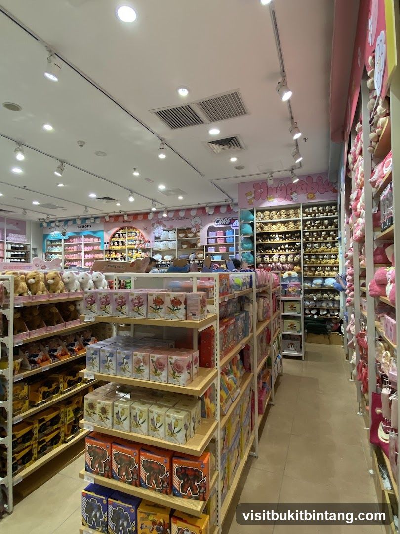 Store Interior with Plush Toys and Merchandise