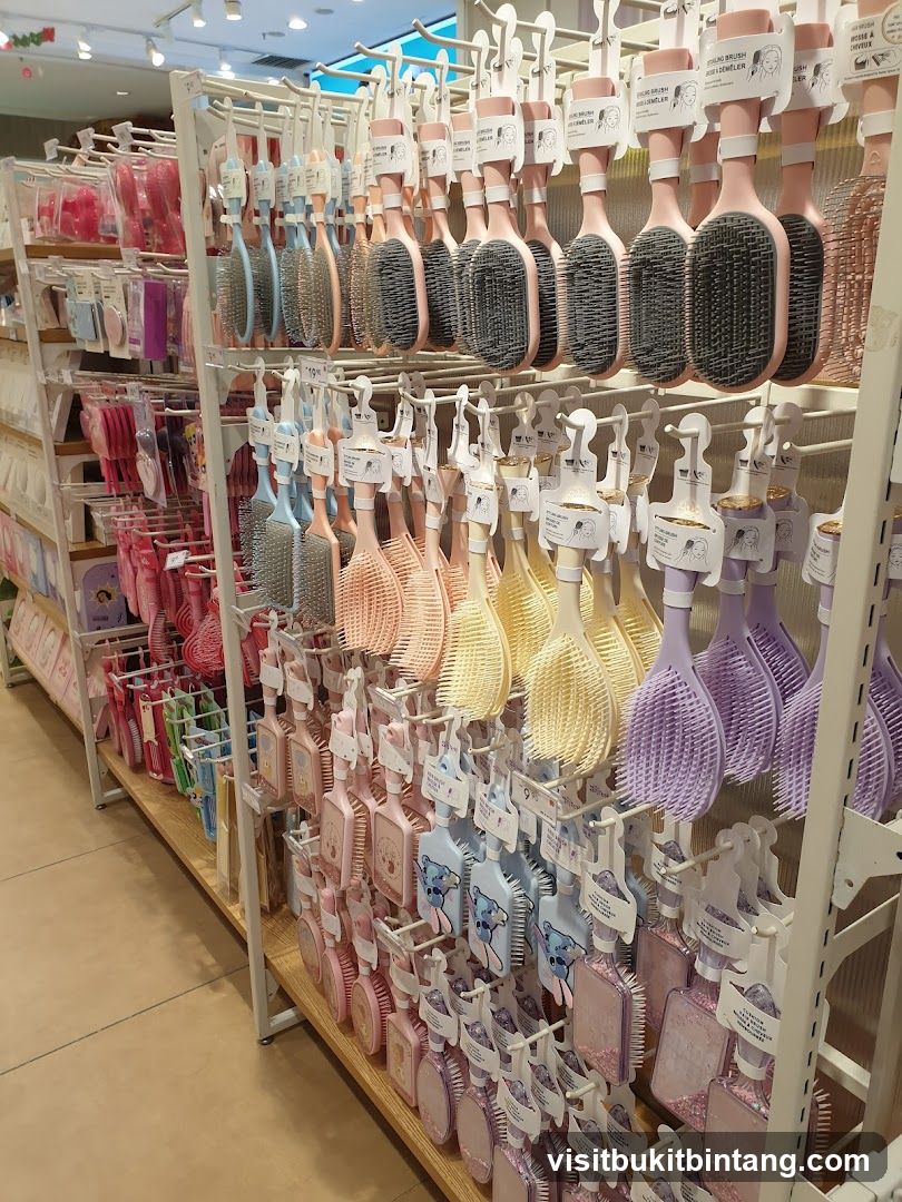 Hair Brushes and Accessories Display