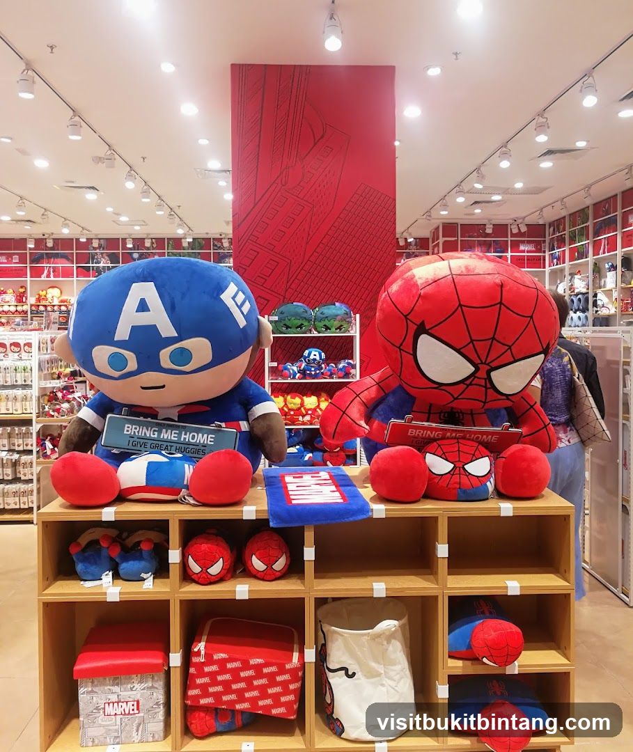 Marvel Merchandise Display