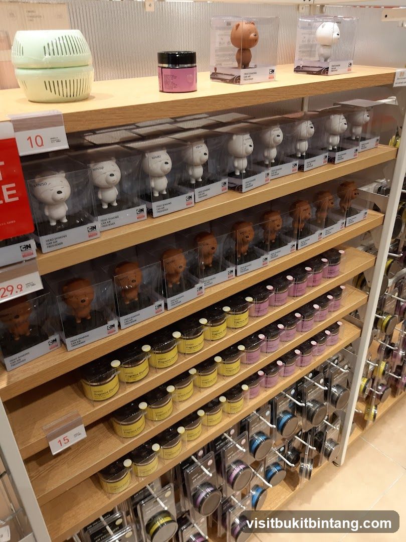 Store Display of Car Air Fresheners and Fragrance Diffusers