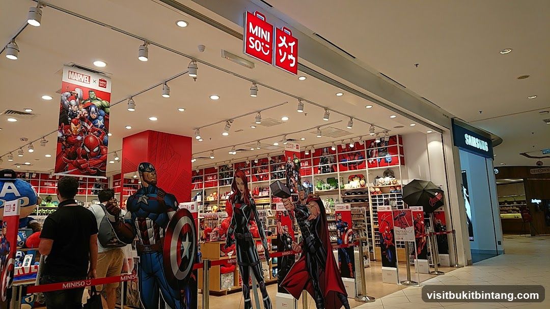 Miniso Store with Marvel Merchandise