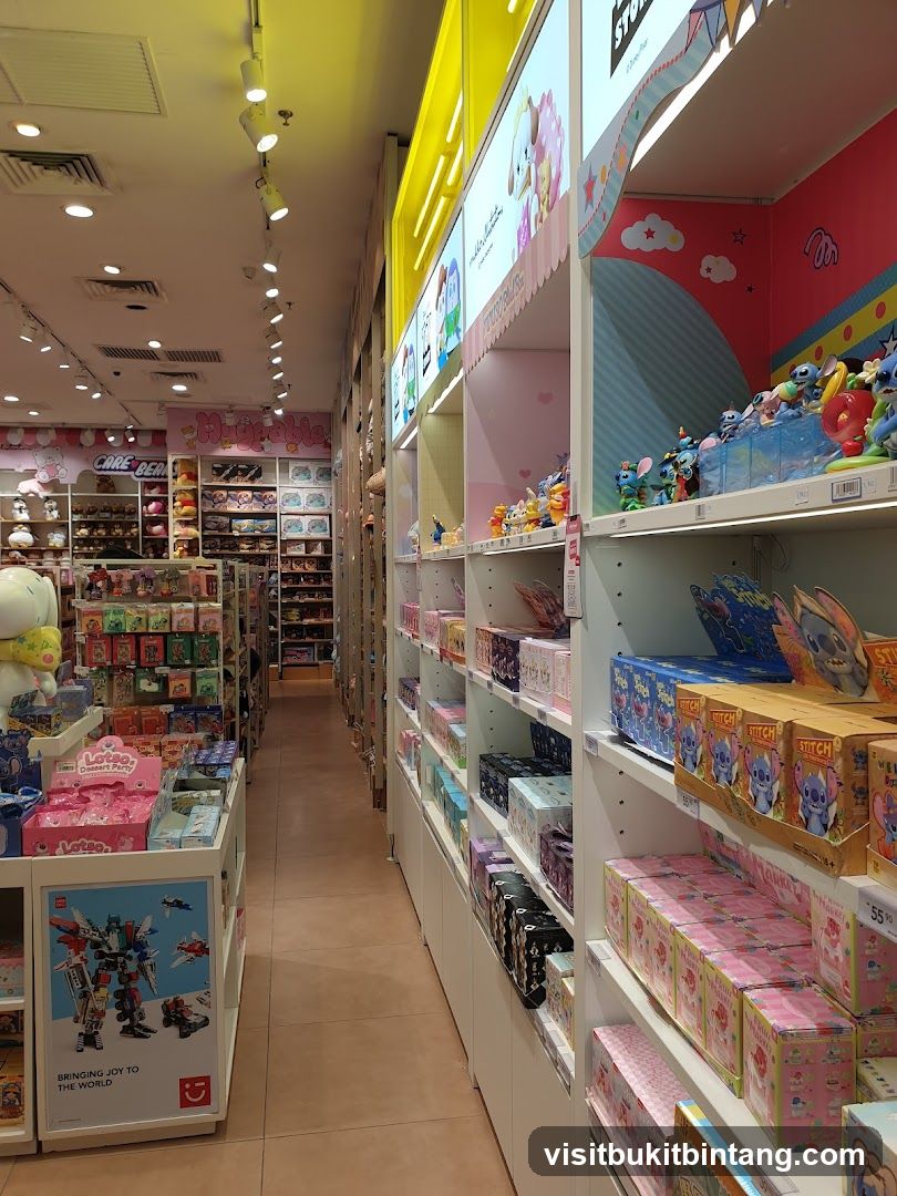 Store aisle with merchandise