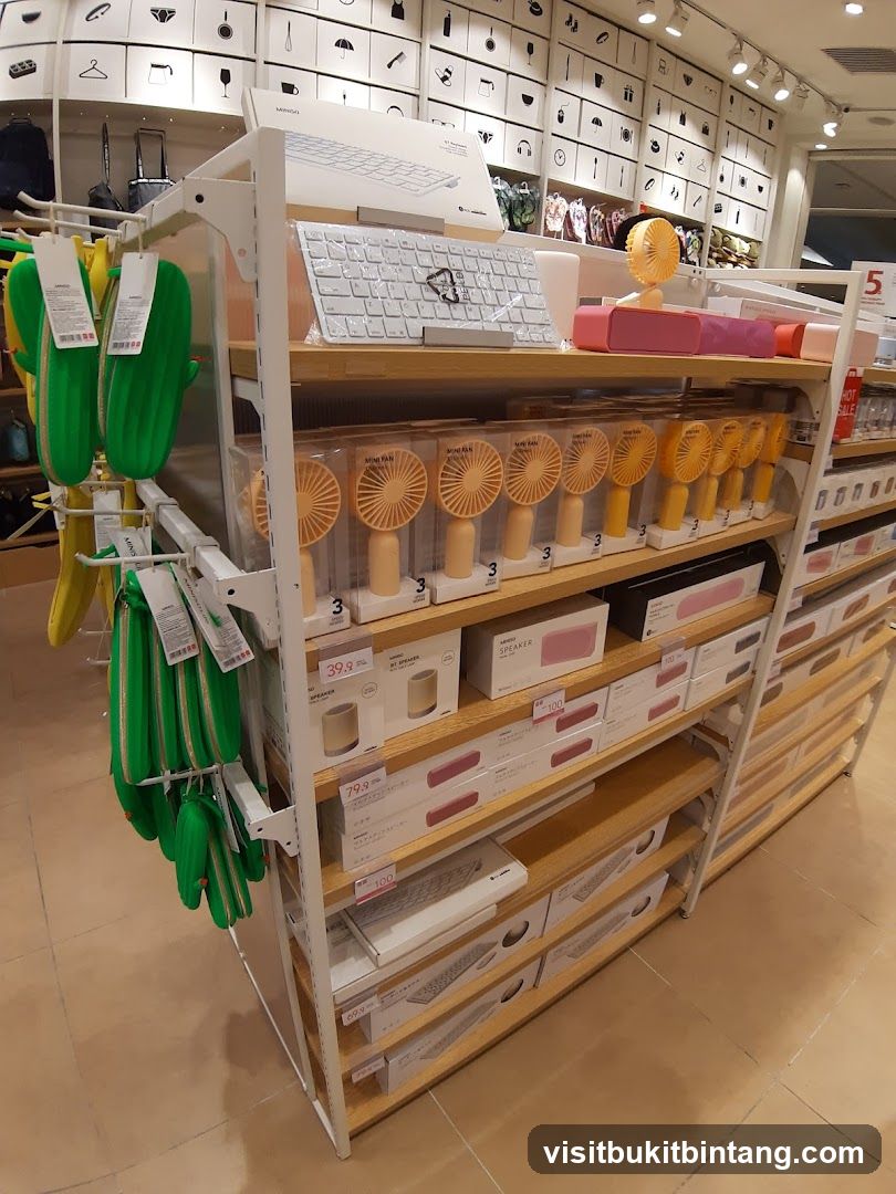 Store Display with Electronics and Accessories