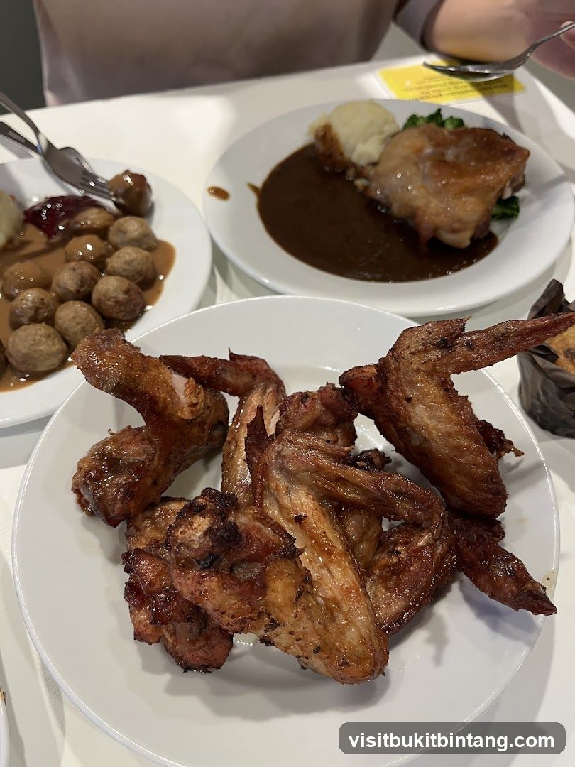 Chicken Wings and Meatballs