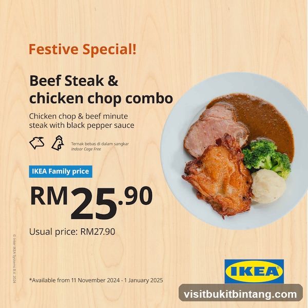 Festive Special: Beef Steak & Chicken Chop Combo