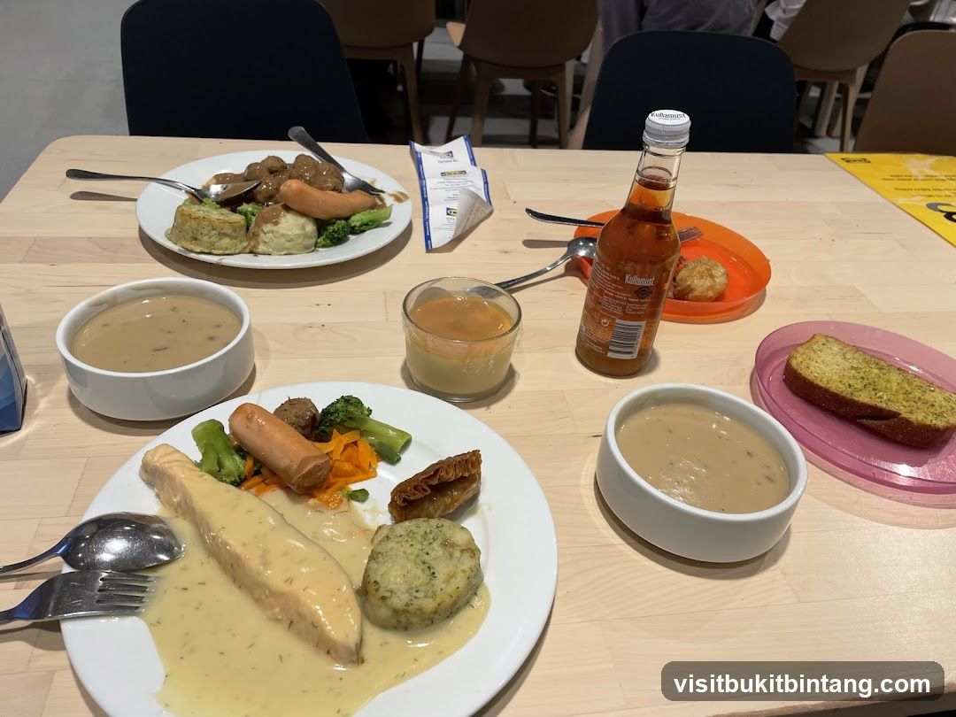 Food on a table