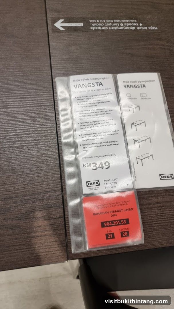 IKEA VANGSTA Extendable Table