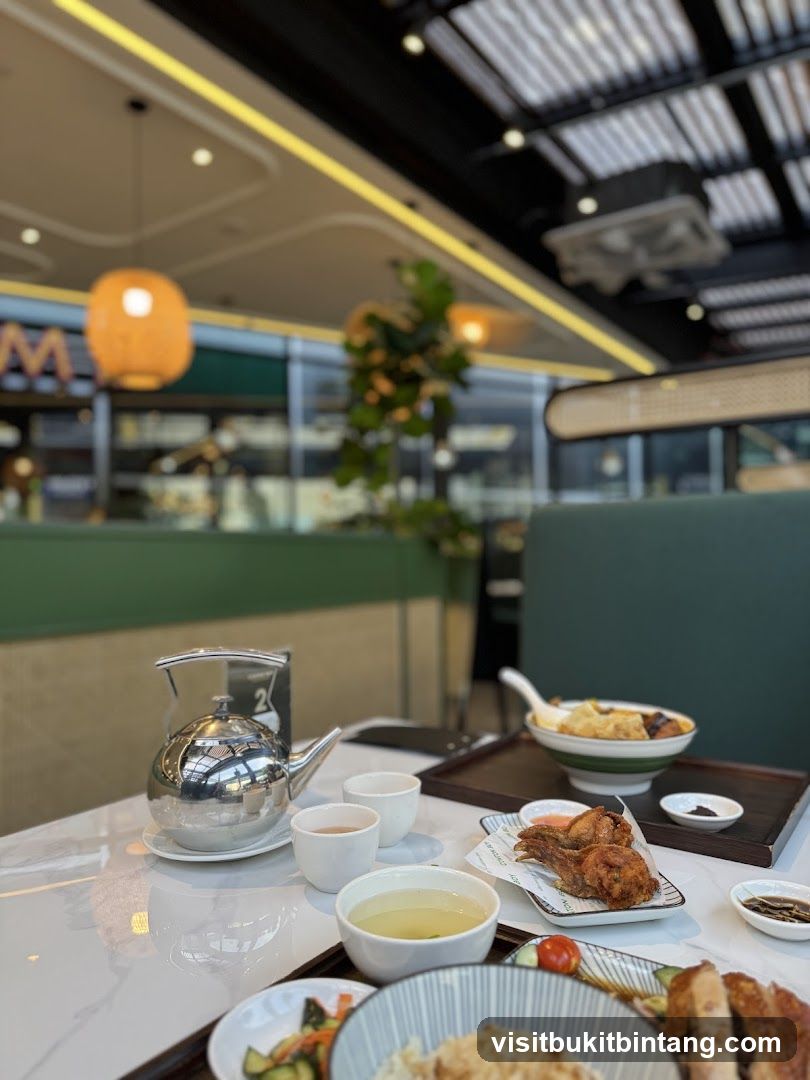 Table with Food and Tea Set