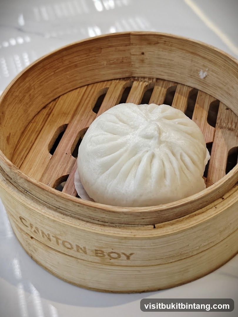 Steamed Bun in Bamboo Steamer