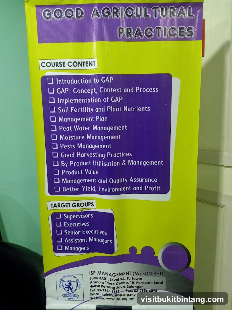 Good Agricultural Practices Course Content