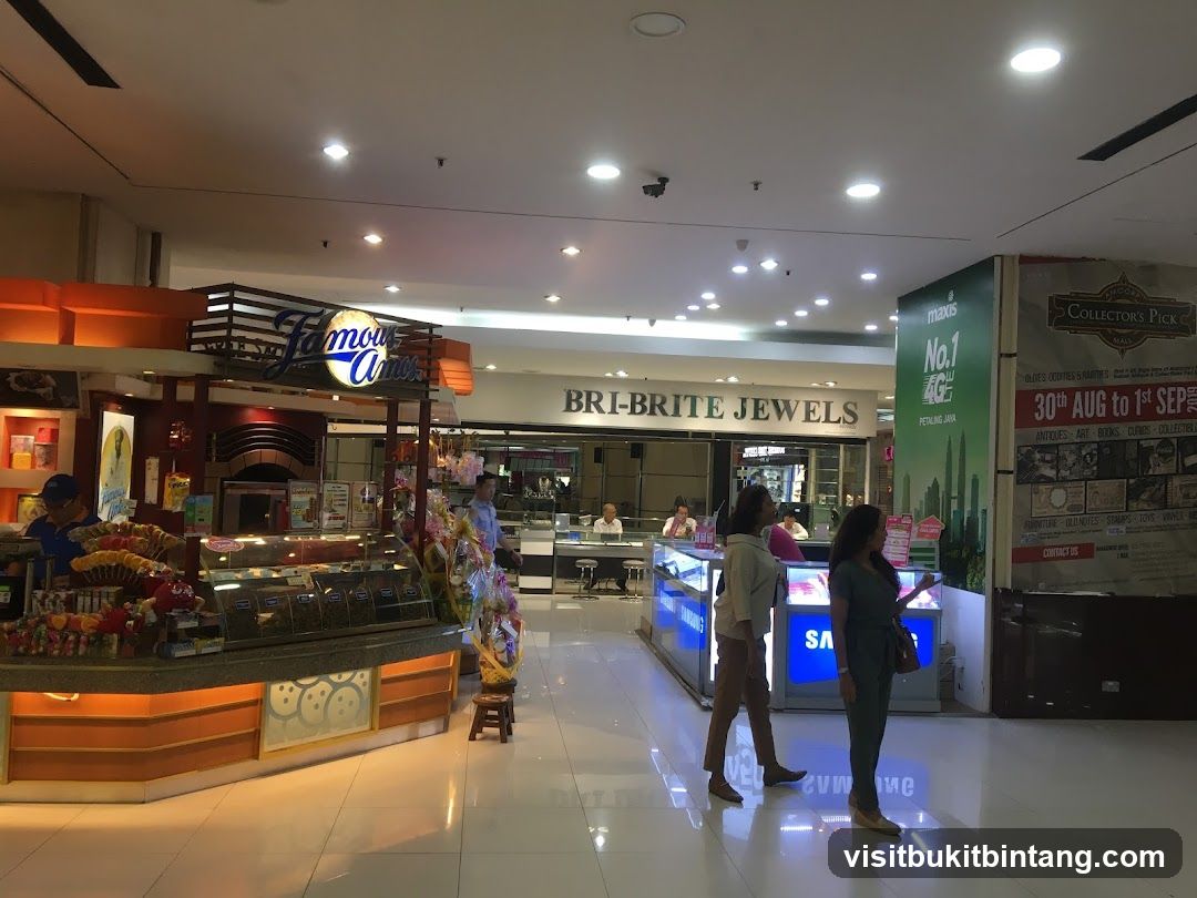 Mall Interior with Shops
