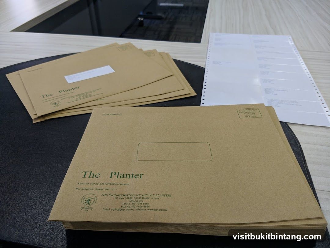 Envelopes and Printed Sheet