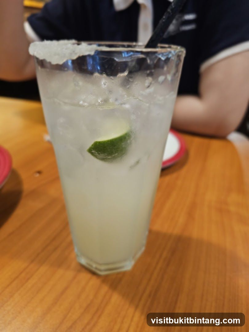 Margarita with Lime and Salt Rim