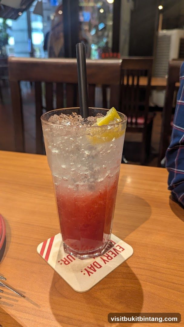 Strawberry Soda with Lemon