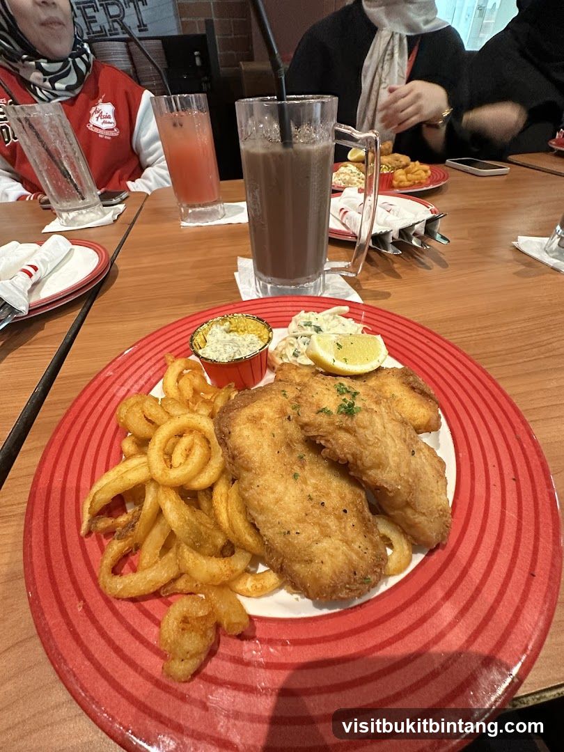 Fish and Chips with Curly Fries