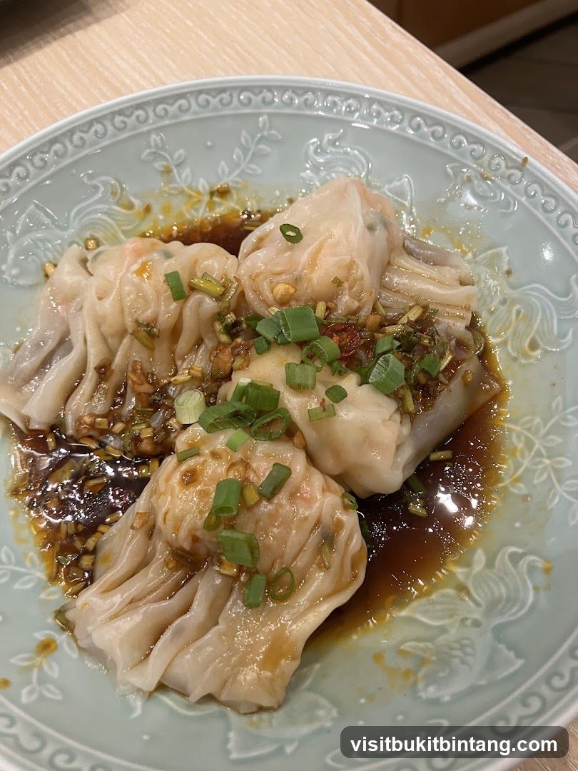 Wontons in Chili Oil