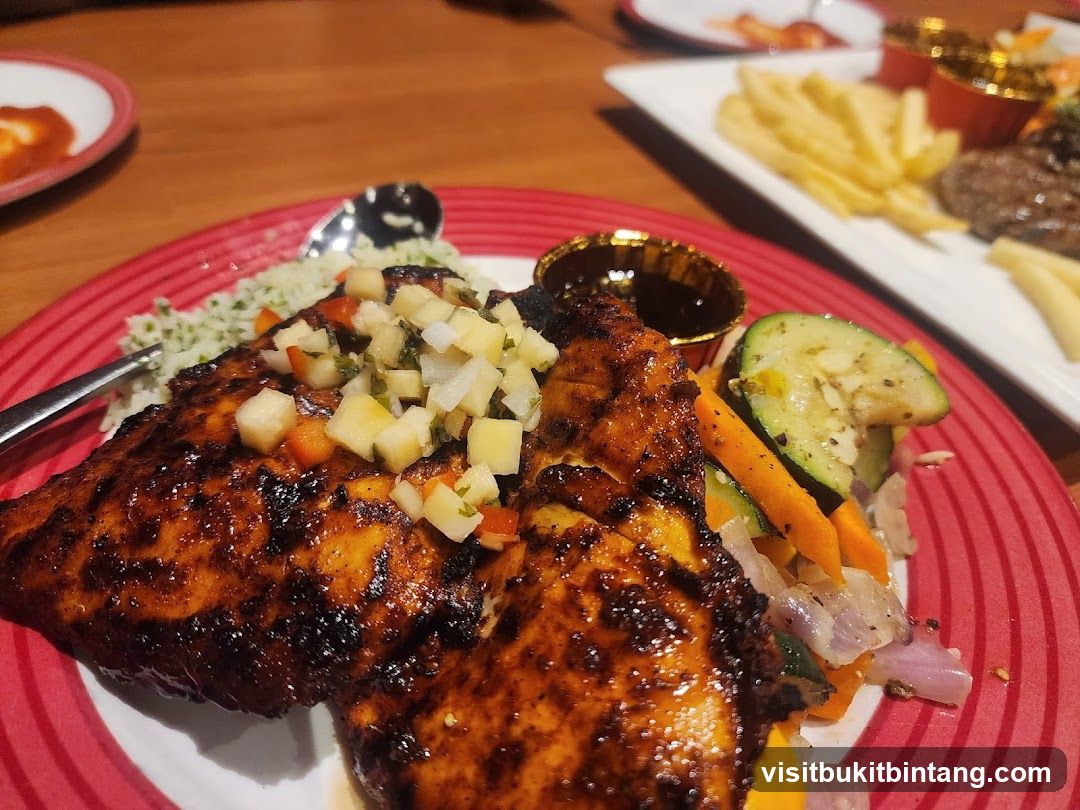 Grilled Chicken with Rice and Vegetables