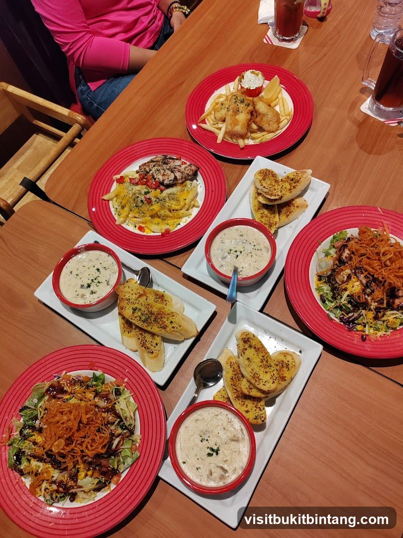 Table with various dishes