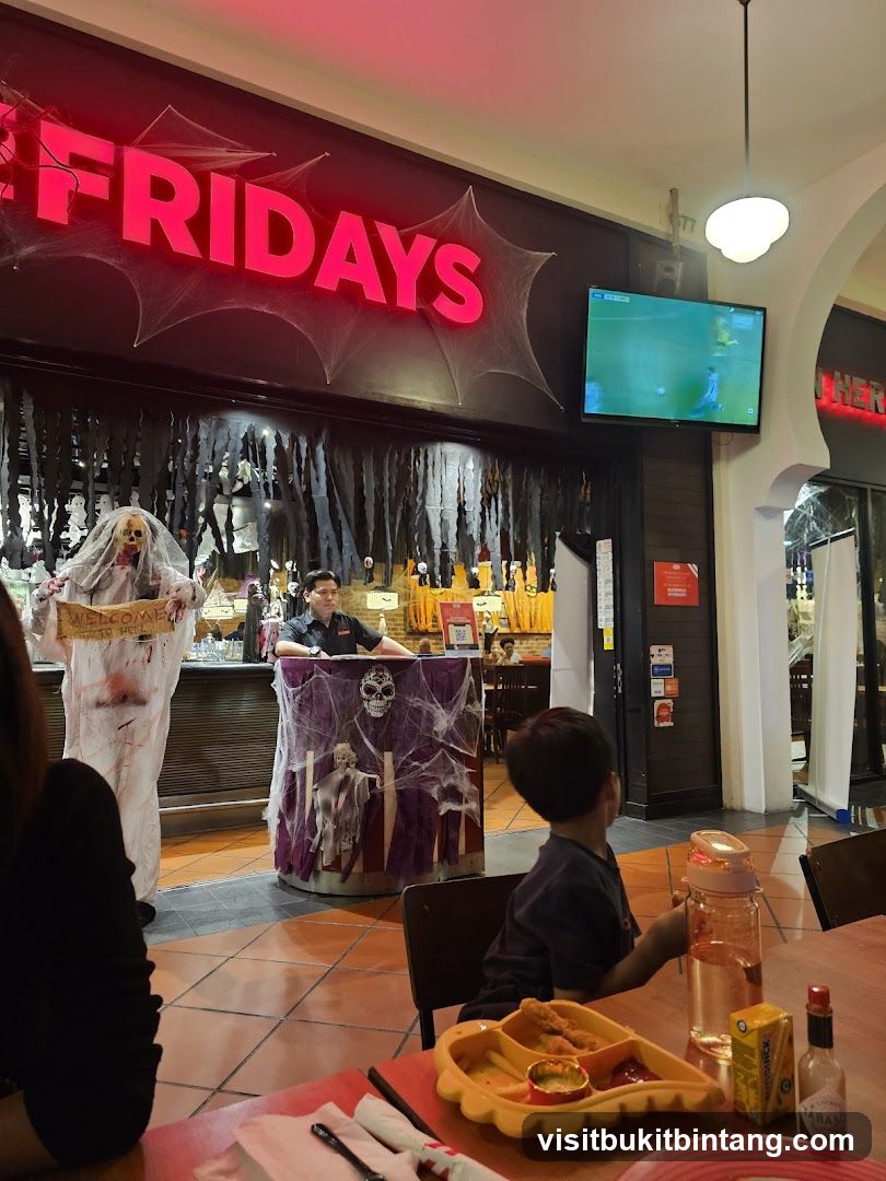 Halloween Decorations at a Restaurant