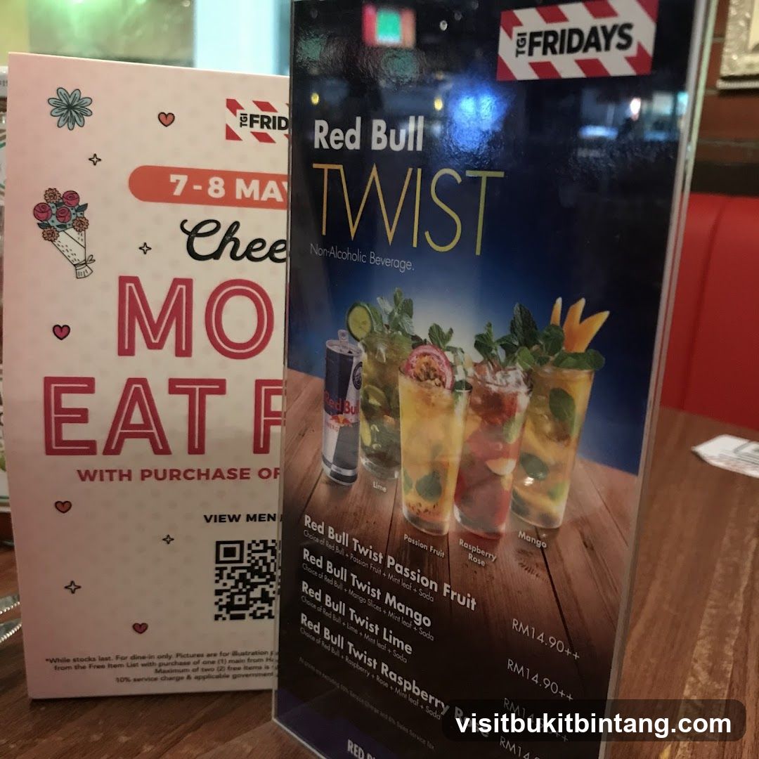 Red Bull Twist Menu