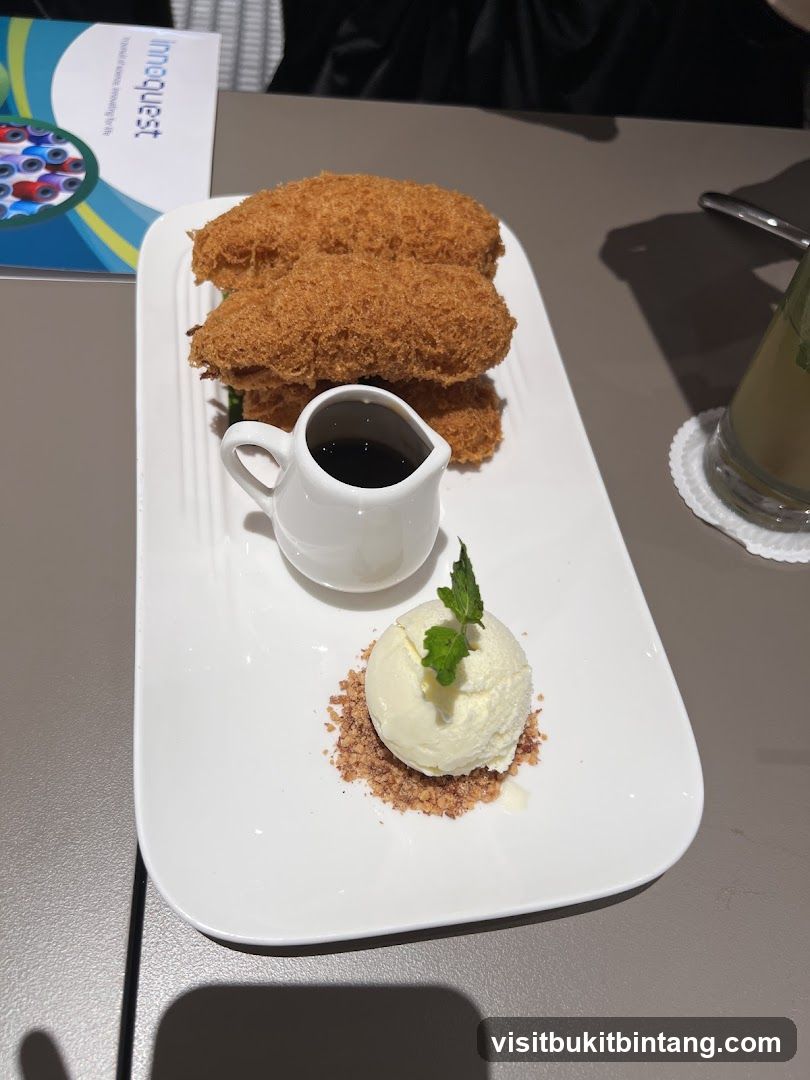 Fried Dessert with Ice Cream