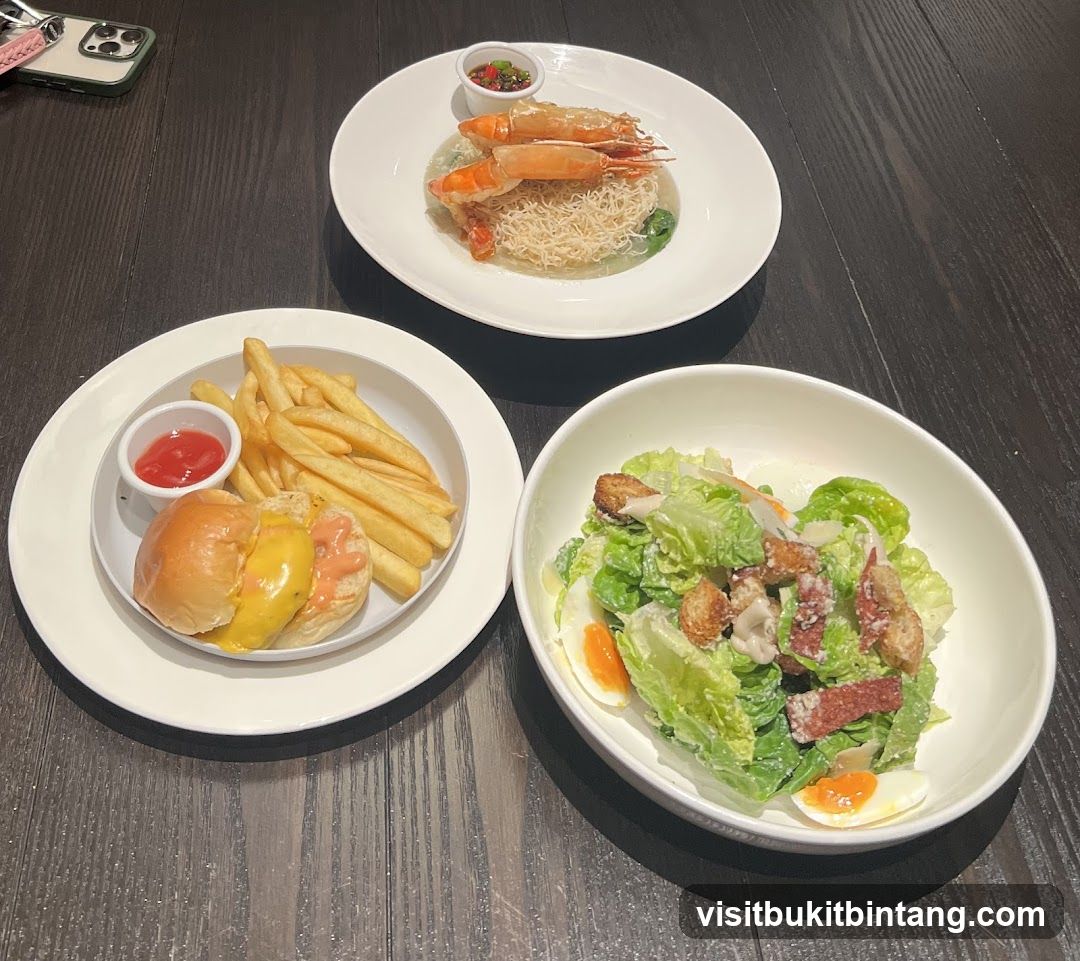 Three dishes on a table