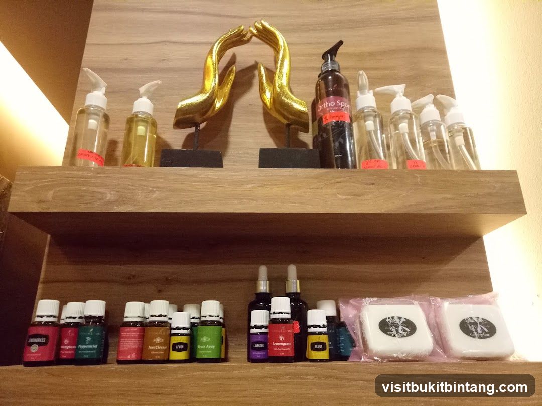 Spa Products on Shelves