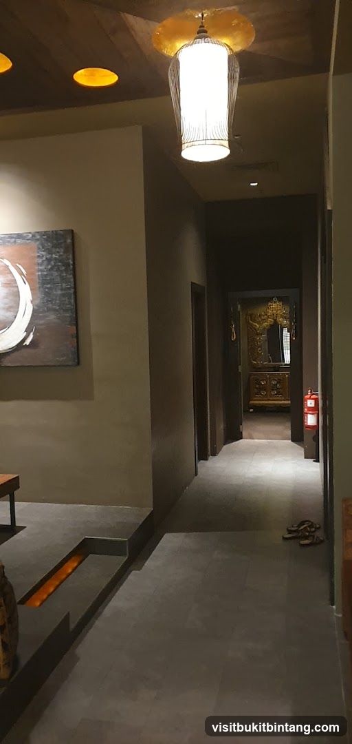 Hallway with Artwork and Fire Extinguisher