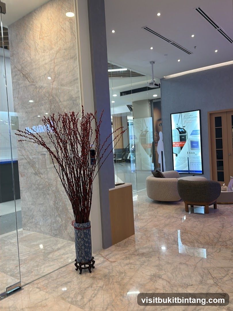 Modern Waiting Area with Decorative Vase