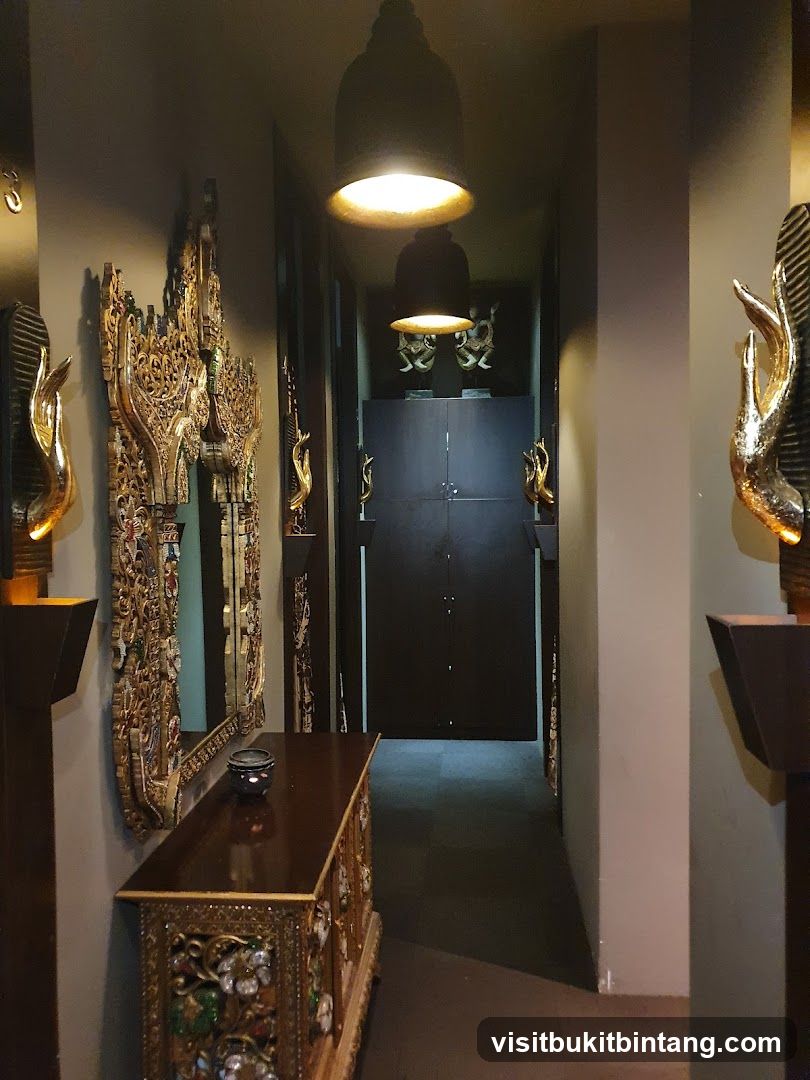 Hallway with Thai Decor