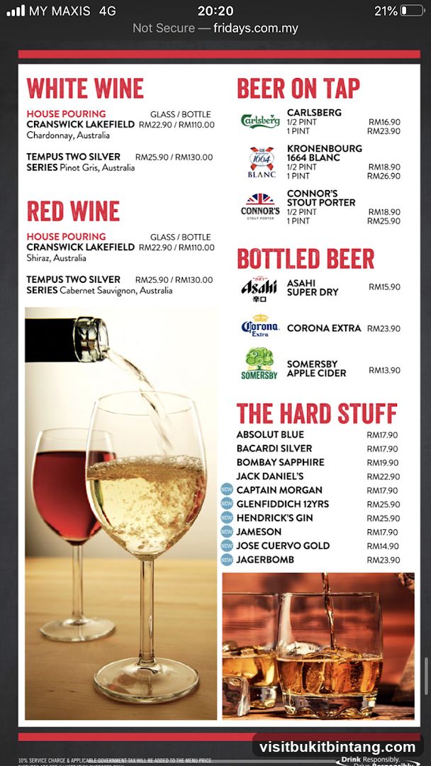 Drinks Menu