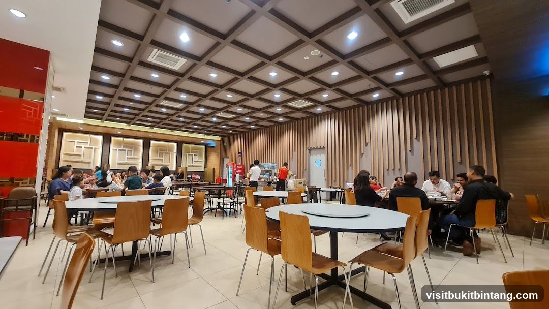 Restaurant Interior with Patrons