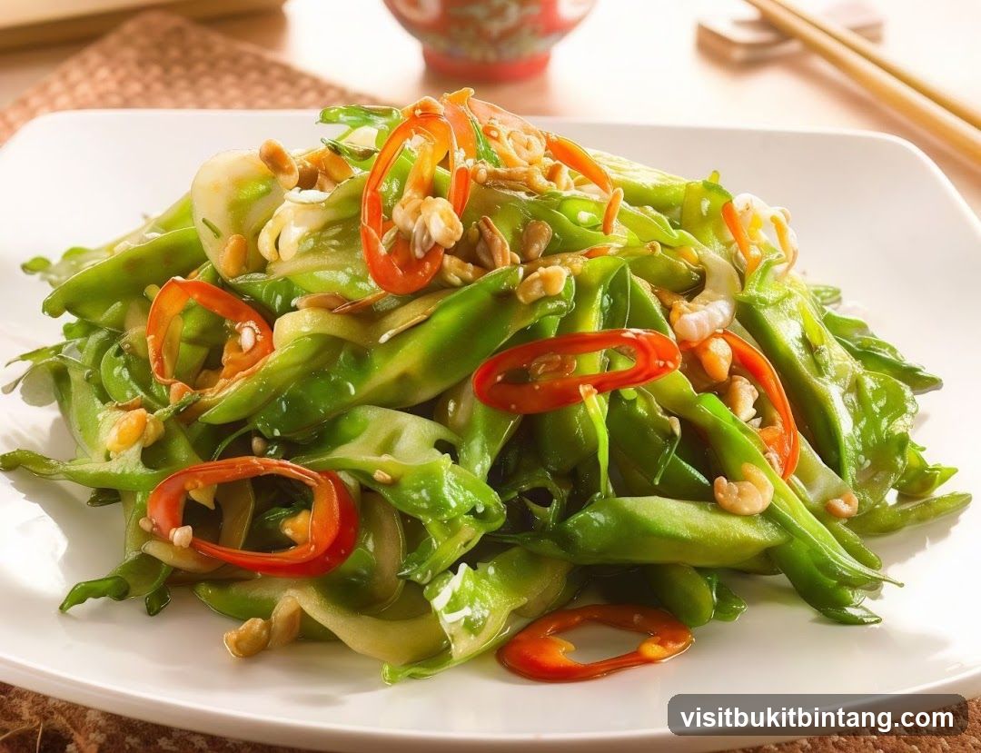 Stir-fried Green Beans with Chili and Shrimp