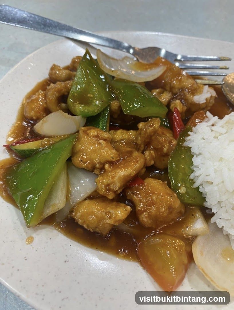 Sweet and Sour Chicken with Rice