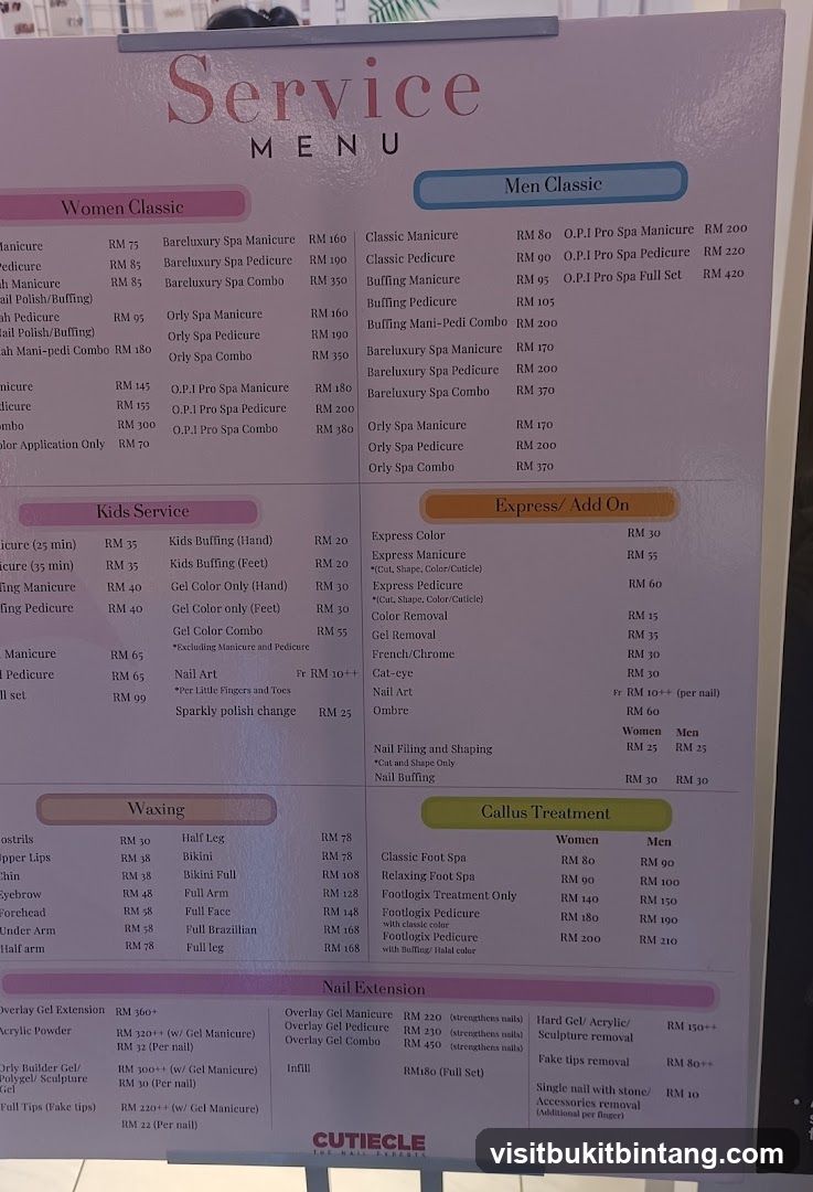 Service Menu