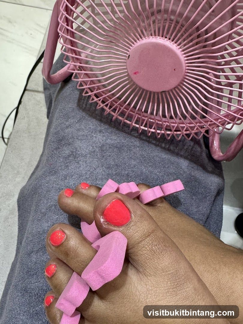 Pedicure Drying