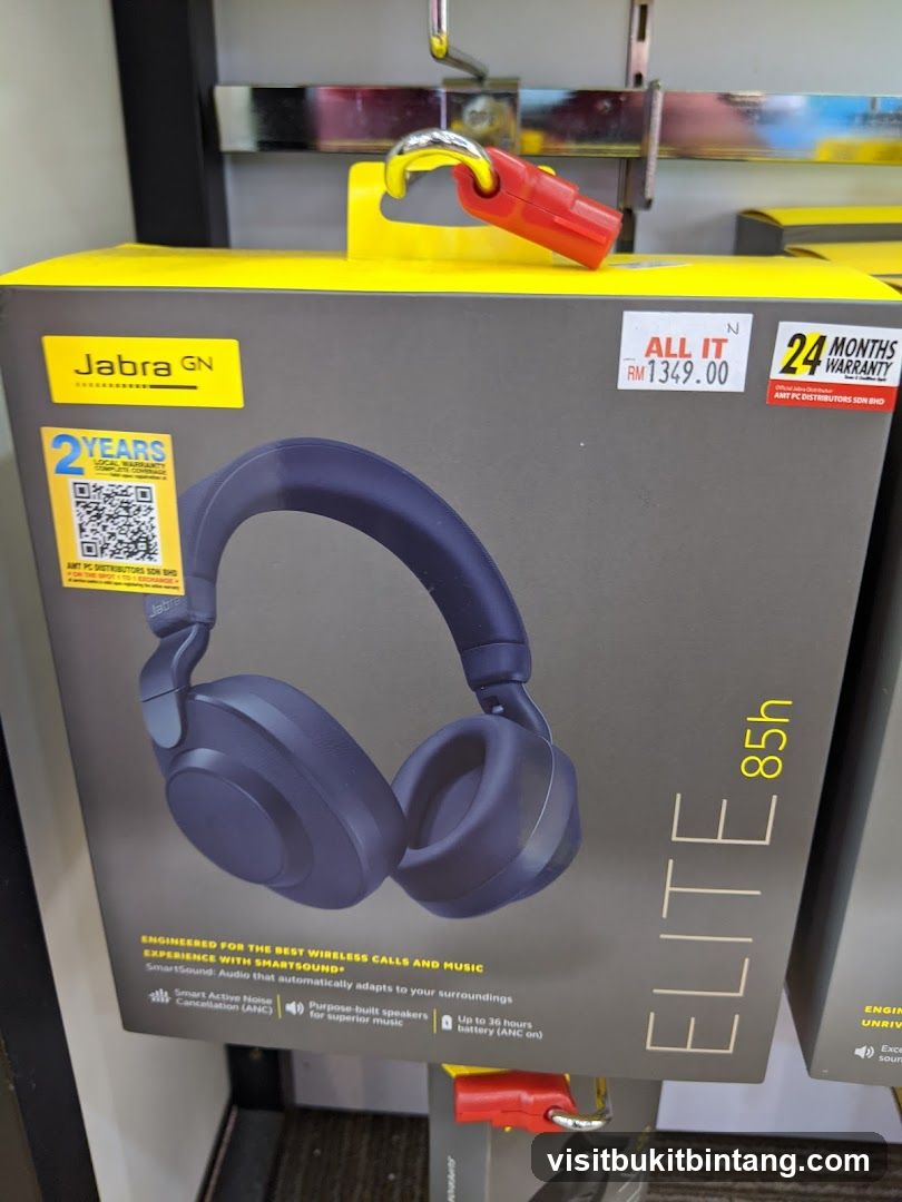 Jabra Elite 85h Headphones Box