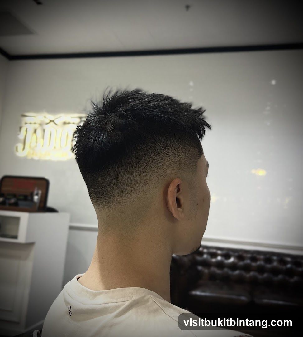 Man with a Fade Haircut