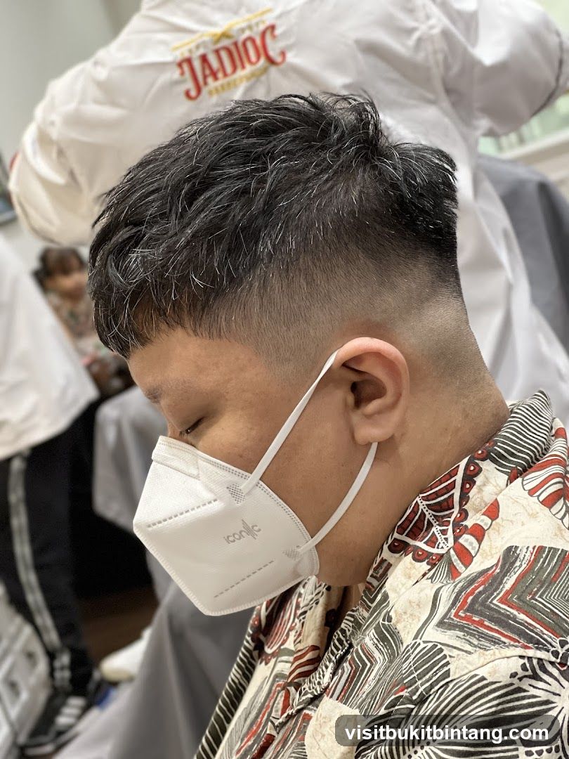 Man getting a haircut