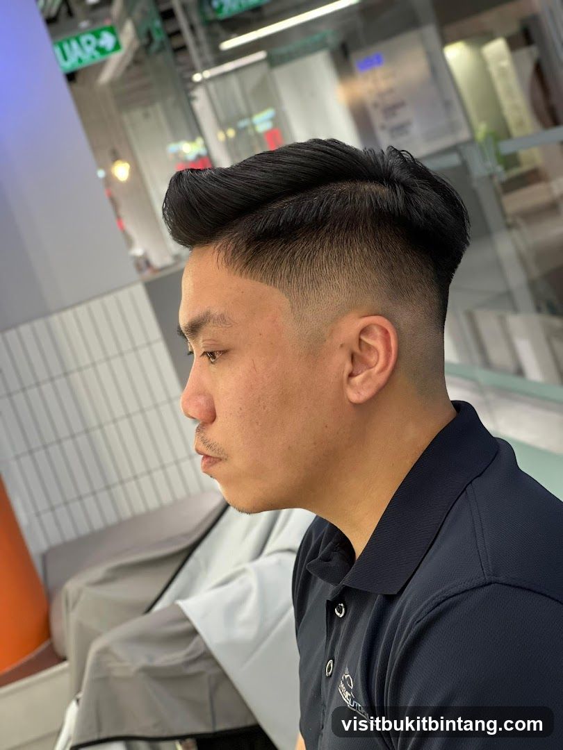 Man with a Fade Haircut