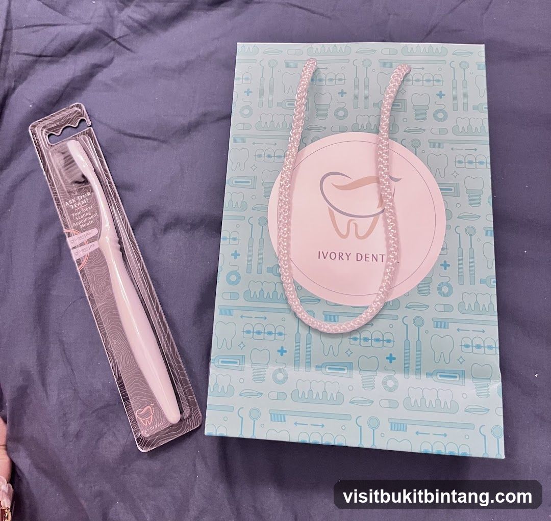 Toothbrush and Gift Bag