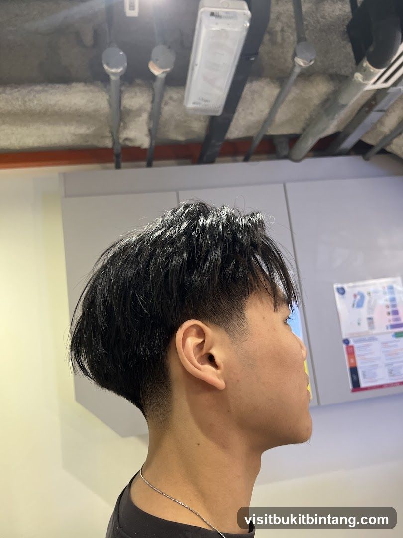 Man with a fresh haircut