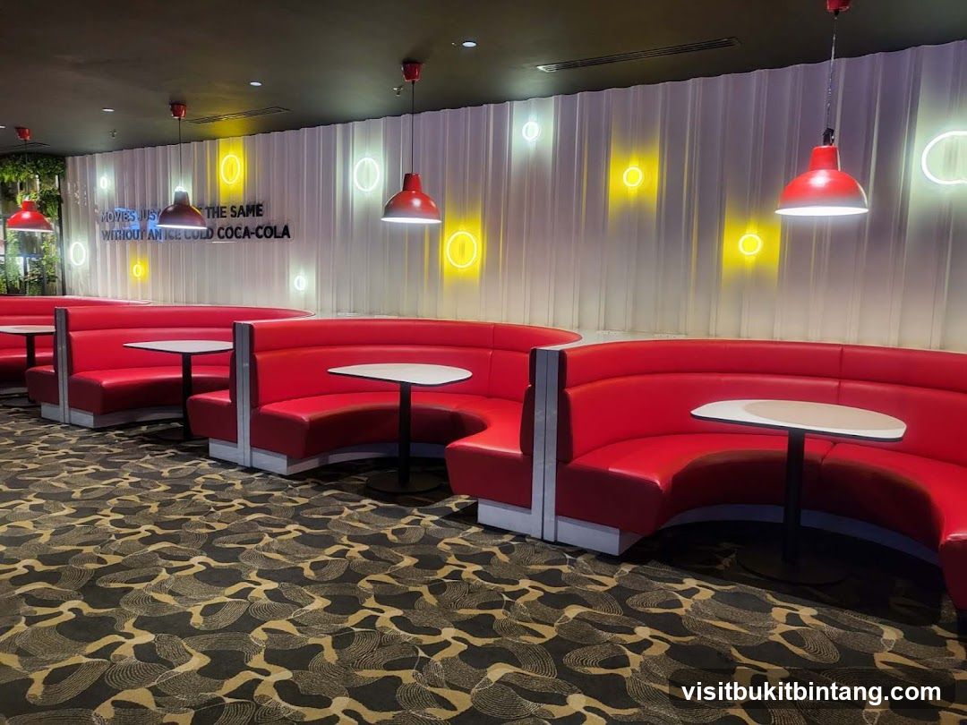Diner Booths with Neon Accents