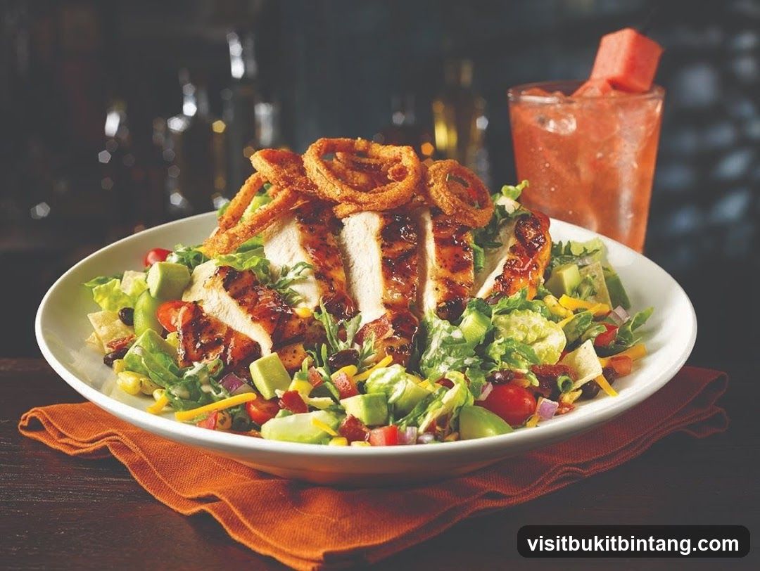 Chicken Salad with Onion Rings