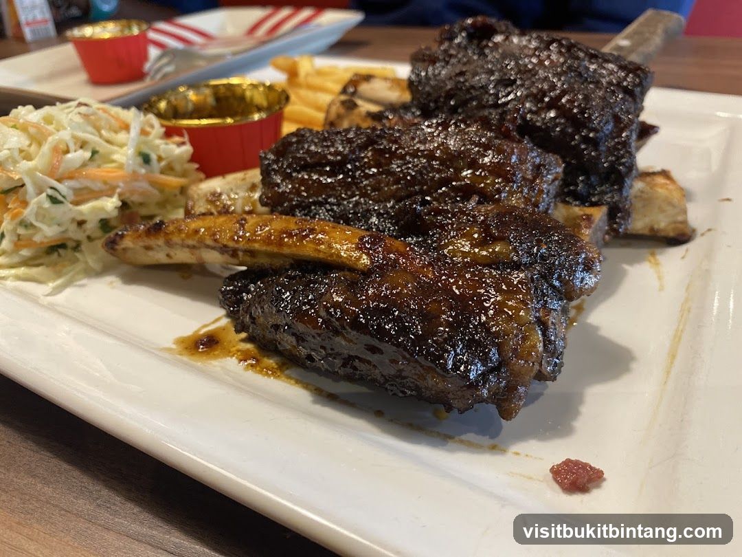 Braised Short Ribs with Coleslaw and Fries