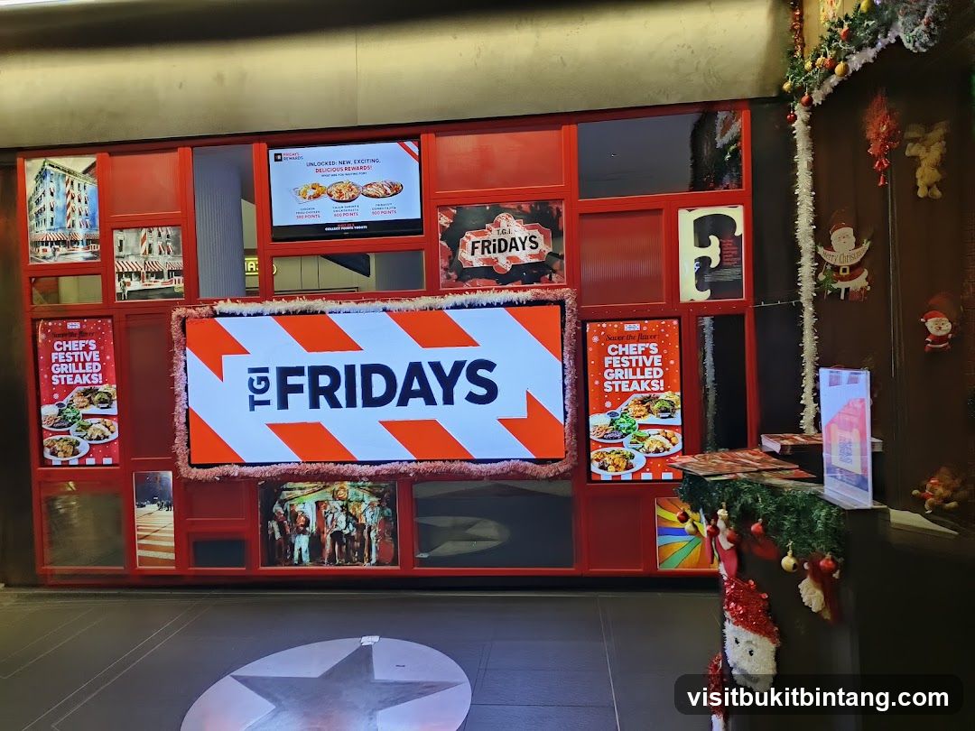 TGI Fridays Festive Display