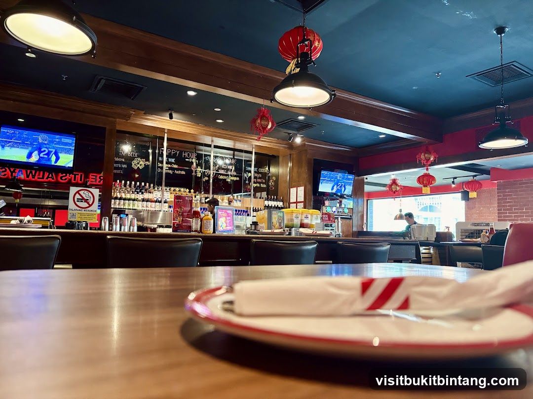 Bar Interior with TVs and Decorations