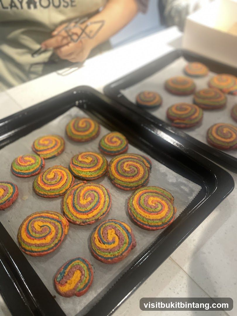 Rainbow Swirl Cookies