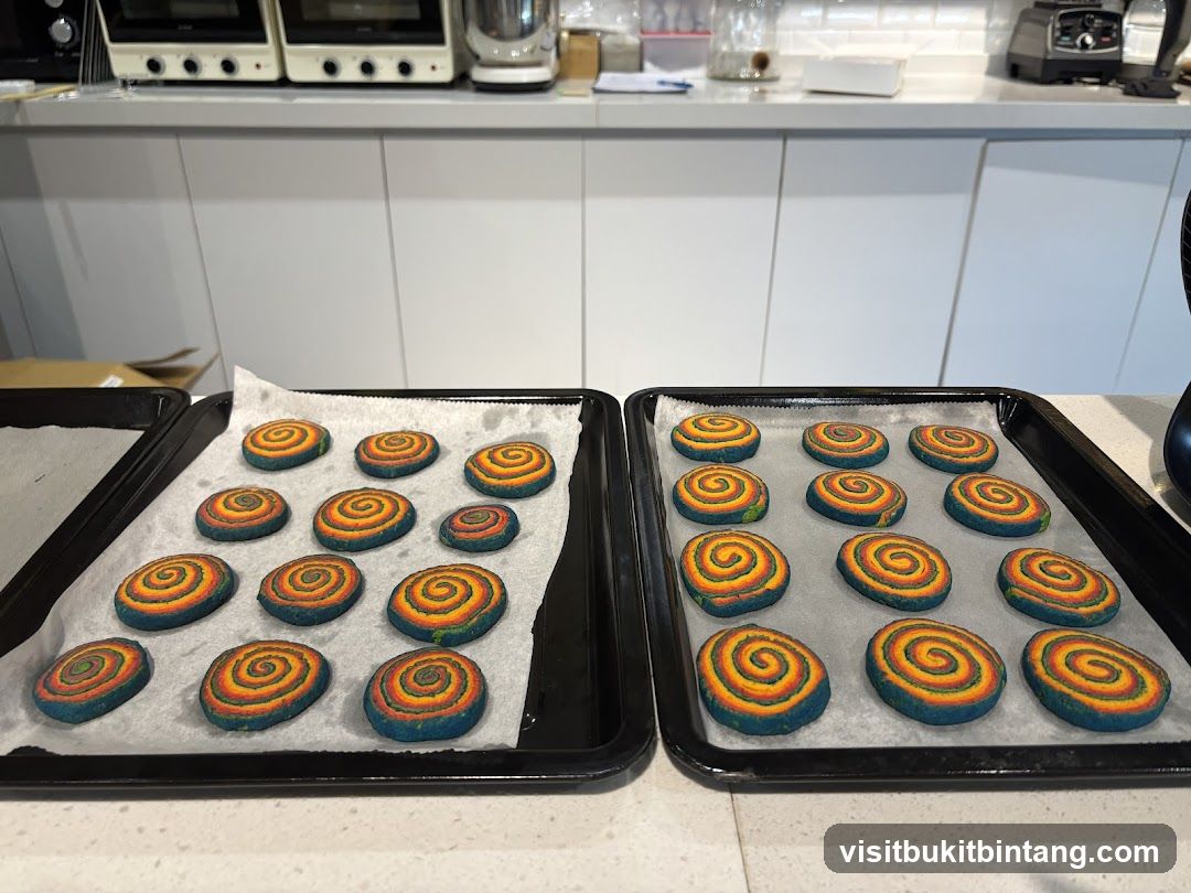 Rainbow Swirl Cookies