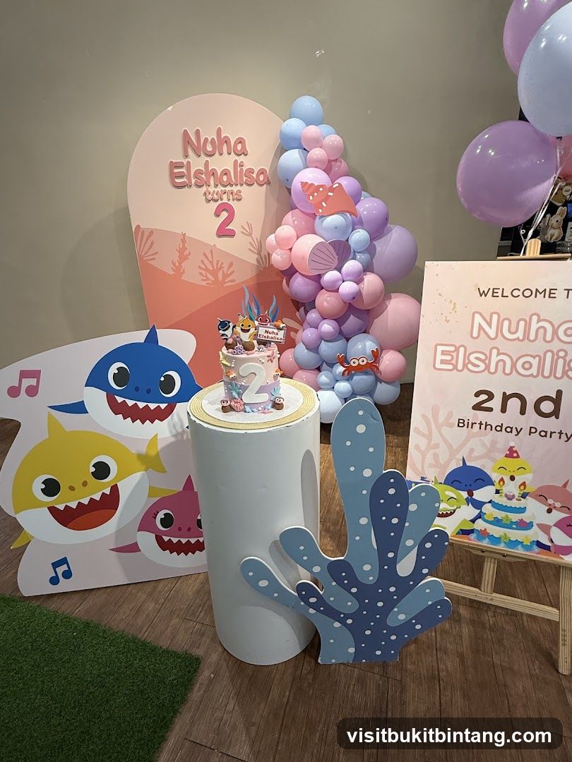 Baby Shark Themed Birthday Party Decorations